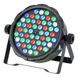 Canhão De Iluminação Lorben Par 64 Com 54 Leds De 3w Rgbw E Cooler 110/220v