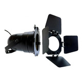 Canhão Refletor Par38 Spot E27 Preto Com Porta Gel E Bandoor