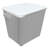 Canister Container Ração Cachorro Gato 6,0 Kg Furacão Pet Cor Cinza