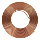 Cano De Cobre Tubo 1/2 Flexível Panqueca Com 10 Metros