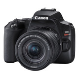  Canon Eos Rebel Kit Canon Sl3 + 18-55mm Is Stm Sl3/250d Dslr Cor Preto