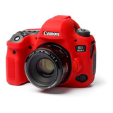 Capa / Case Silicone Para Proteção Canon Eos 6d Mark Ii / 2 Cor Vermelho