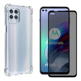 Capa Anti Impacto Para Moto G100 + Pelicula Privacidade