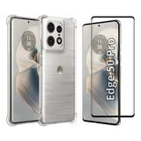 Capa Anti Shock + Película 3d Para Motorola Todos Modelos