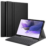 Capa Book + Teclado Para Samsung Galaxy Tab S7 Fe T730 T733