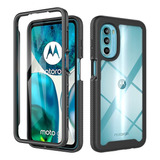 Capa Bordas Proteção Para Motorola Moto E32 + Pelicula Gel