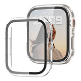 Capa Bumper C/ Vidro Para Apple Watch Serie 38 40 42 44 45mm