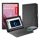 Capa C/ Teclado Mouse + Película P/ Tablet Lenovo Tab M9