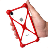 Capa Capinha Anti Shock P/ iPhone 11 12 13 Max Silicone Case Cor Vermelho