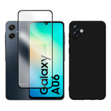 Capa Capinha Case Aveludada + Película Para Galaxy A06 Sm065