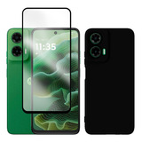 Capa Capinha Case Aveludada + Película Para Moto G35 Xt24331