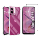 Capa Capinha Case + Película 3d Para Motorola Moto G55 6.49