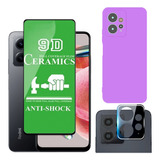 Capa Capinha Case + Película Ceramica Para Xiaomi Note 12 4g
