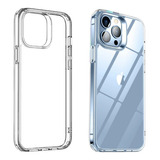 Capa Case Anti Shock + Película P/iPhone 11 12 13 14 Pro Max Cor Transparente iPhone 13 Pro Max (6.7)