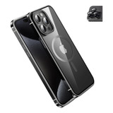 Capa Case Bumper Borda Metal Magsafe Para iPhone 15 Pro Max