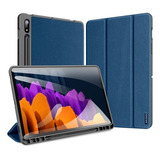 Capa Case Dux Domo Series Anti Impacto Galaxy Tab S8 - S Pen Cor Azul