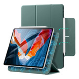 Capa Case Magnética P/ iPad Air 4 E 5 Protege Apple Pencil Cor Verde-escuro