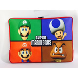 Capa Case P/ Notebook Luva Super Mario Bros Estampada 15