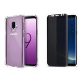 Capa Case Para Galaxy S9 Plus + Pelicula Fosca Privacidade
