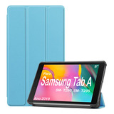 Capa Case Para Samsung Tab A8 8 Sm- T290 T295 (ano 2019) Cor Azul-claro