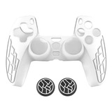 Capa Case Proteção Silicone Controle Dualshock Ps5 + 2 Grip
