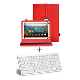 Capa Case + Teclado Bluetooth P/ Tablet Motorola Tab G70 