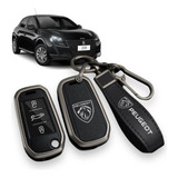 Capa Chave Chaveiro Metal Peugeot 208 308 2008 Tipo Canivete