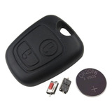 Capa Chave Peugeot 307 Com Bateria E Botões