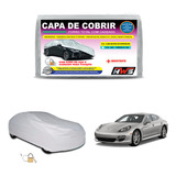 Capa Cobrir Sedan Grande Prata Forrada E Cadeado Impermeável