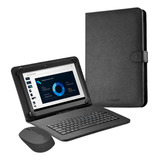 Capa Com Teclado E Mouse P/ Tablet Samsung Tab A8 X200 X205