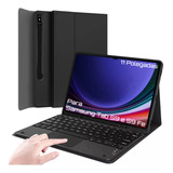 Capa Com Teclado Touchpad Para Samsung Tablet S9 S9 Fe 11'' 