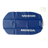 Capa De Banco Honda Xlr 125 Modelo Original Azul Com Escrita