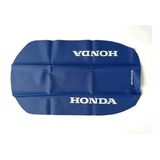 Capa De Banco Honda Xlr 125 Modelo Original Azul Com Escrita