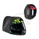 Capa De Capacete Moto Couro 100% Impermeavel Arai