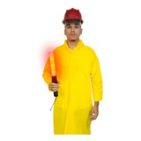Capa De Chuva Amarela Com Capuz Pvc Forrada Proteção G - Gg