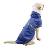Capa De Chuva Impermeável Para Cães Azul Tamanho 4 Xlarge