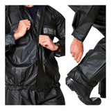 Capa De Chuva Para Motoqueiro Ciclista Cor Preto Moto