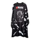 Capa De Corte Barbearia Salao Wmark Preto Personalizada