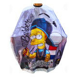 Capa De Corte Barbeiro Personalizada Grande P/ Cabeleireiro Cor Azul Barte Bone