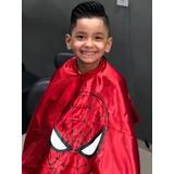 Capa De Corte Infantil Barbeiro Cabeleireiro Homem Aranha Capa Infantil