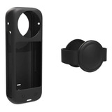 Capa De Silicone Com Tampa De Lente Para Insta360 X4