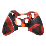 Capa De Silicone Para Controle De Xbox 360 Camuflada + Preta