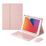 Capa De Teclado Com Slot Para Caneta Para iPad 6ª/5ª/mini6