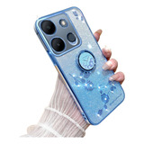 Capa De Telefone Gradiente Glitter Para Tecno Com Suporte
