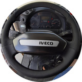 Capa De Volante Costurada Caminhão Iveco Em Preto 