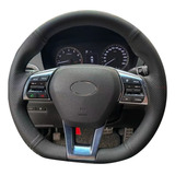 Capa De Volante Em Couro Real Hyundai Sonata Sport 2015-2019