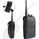 Capa Em Couro Legitimo Rádio Comunicador Baofeng Modelo Uv 6