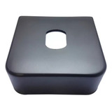  Capa Engate Reboque Chapa Preta 85mm Acabamento De Inox