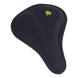 Capa Gel Bike Prottector Banco Selim Almofada Forro Para Spinning Ajustavél Cor Preto