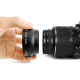 Capa Impermeável Hd 52 Mm 0,45 X Lente Grande Angular, Lente
